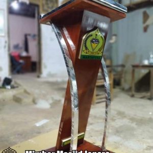 Model Mimbar Pidato Jati Minimalis Modern