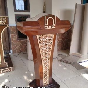 Model Mimbar Pidato Jati Minimalis Modern