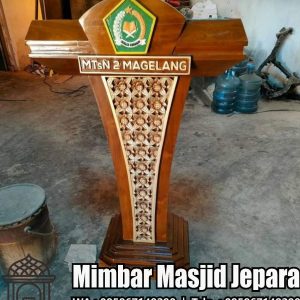 Model Mimbar Pidato Jati Minimalis Modern