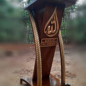 Model Mimbar Pidato Jati Minimalis Modern