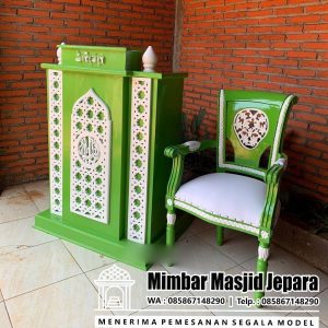 Mimbar Khutbah Jumat Podium Jati Jepara